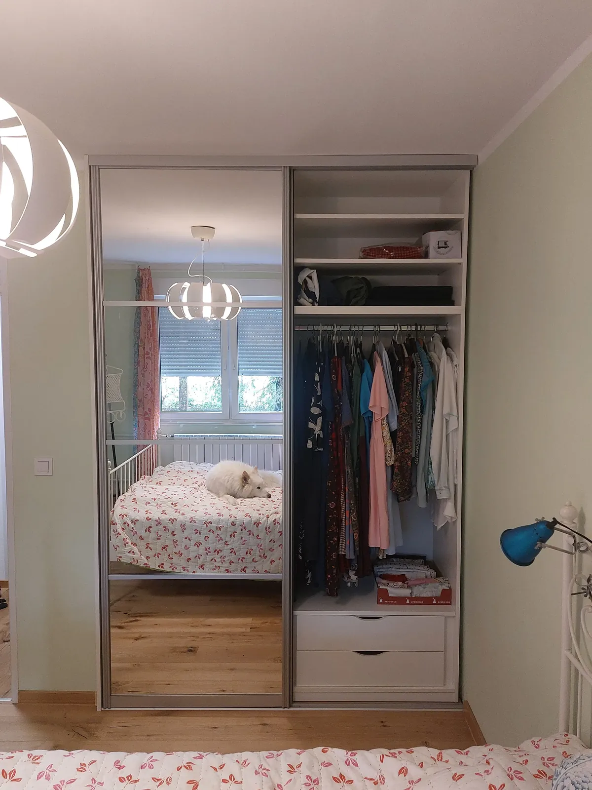 The finished wardrobe with drawers, shelves and hanging space, each item with its own place — Zagreb