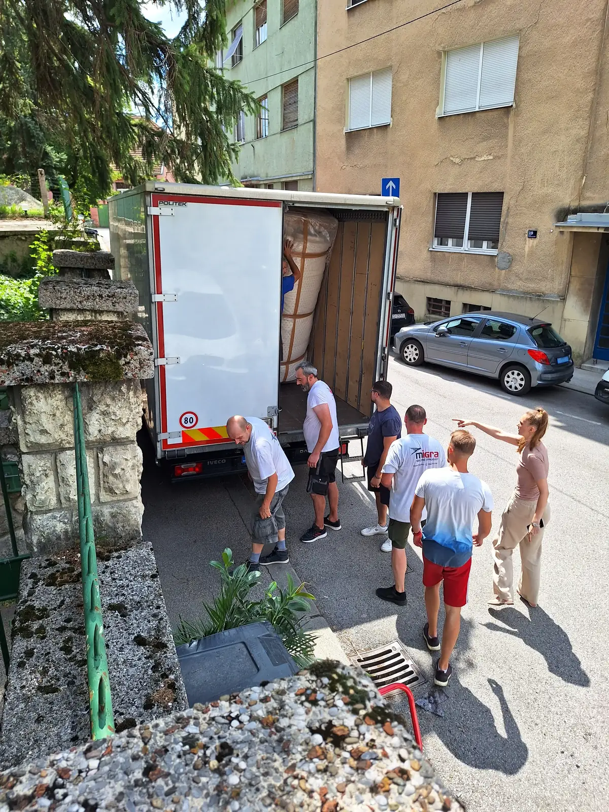 Loading the moving truck on moving day — relocation support in Zagreb
